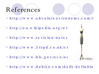 References http://www.absoluteastronomy.com/topics/Computer-aided_design http://en.wikipedia.org/wiki/Computer-aided_design http://www.revision-notes.co.uk/revision/922.html http://www.3trpd.co.uk/students/outcome2/CADhistory..htm http://www.bls.gov/oco/ocos291.htm http://www.dobizo.com/daily-definition/daily-definition-cad-computer-aided-design/ 