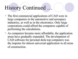 Computer Aided Design Powerpoint Project | PPT