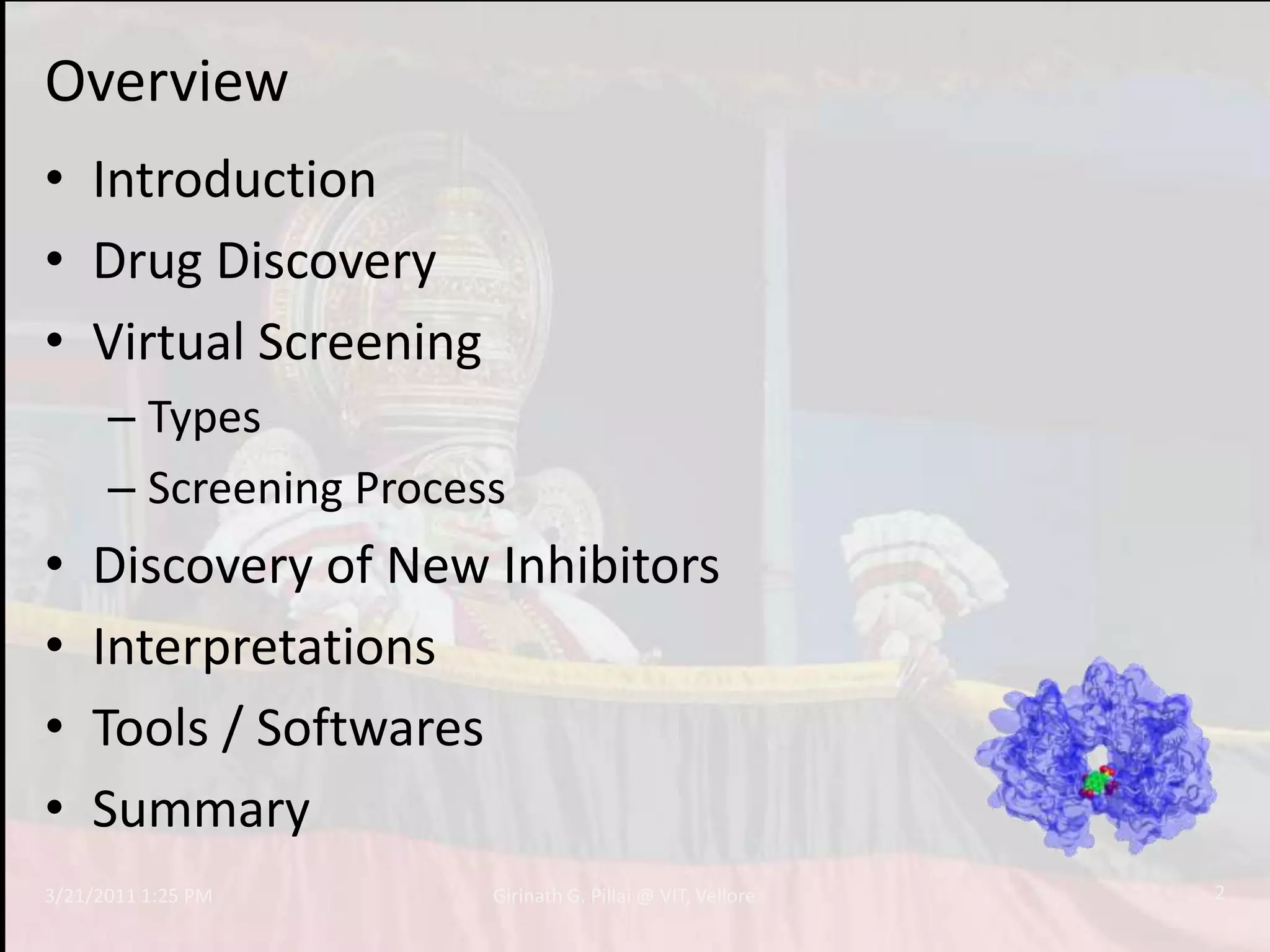 Computer Aided Drug Design and Discovery : An Overview (2006) | PDF