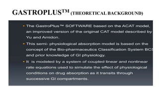 GASTROPLUSTM (THEORETICAL BACKGROUND)
 