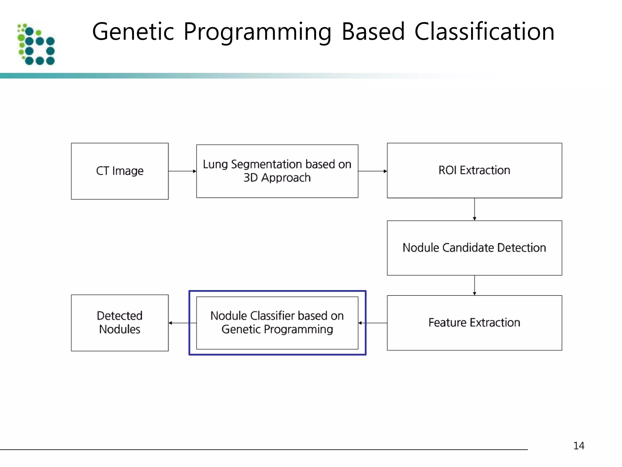 Genetic Programming Based Classification 
14 
 