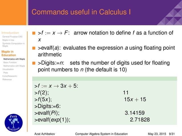 Computer algebra-system-maple | PPT