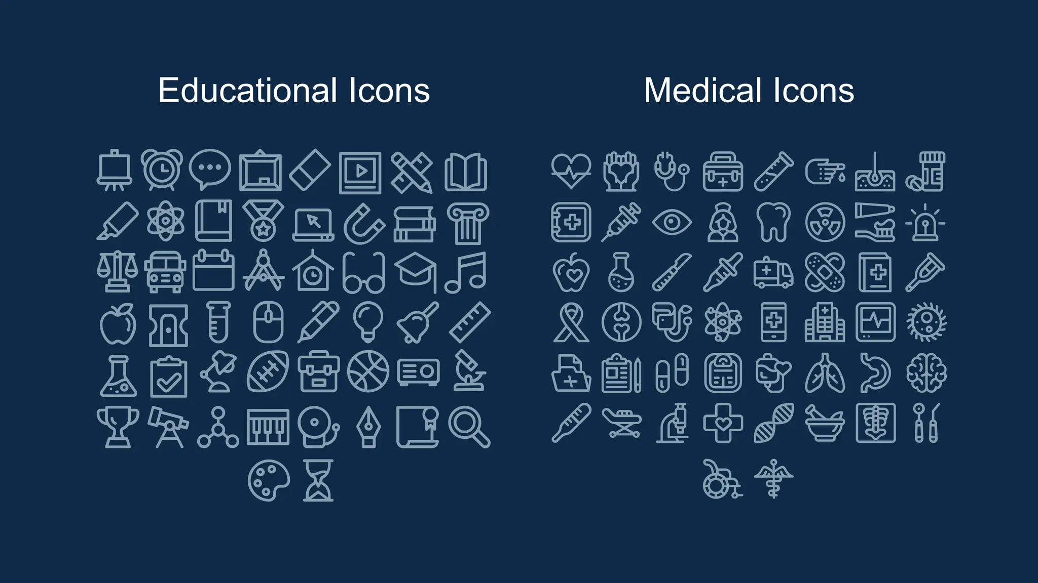 Educational Icons Medical Icons
 