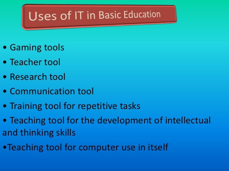 computer application in education