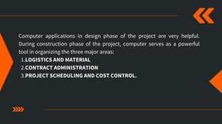 computer application and construction management | PDF | Construction ...