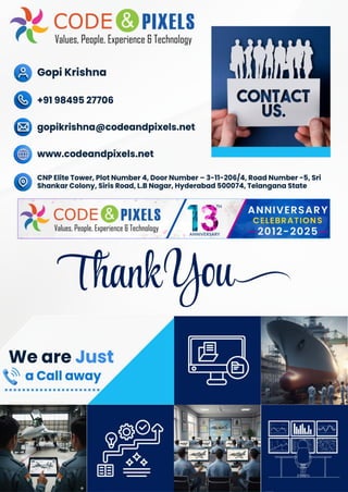 CODEANDPIXELS.NET IETM@CODEANDPIXELS.NET 9849527706 Page 11
 