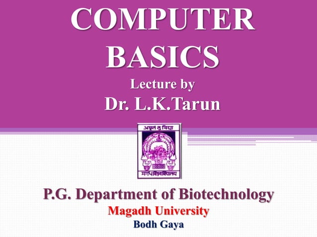 Computer basics | PPT