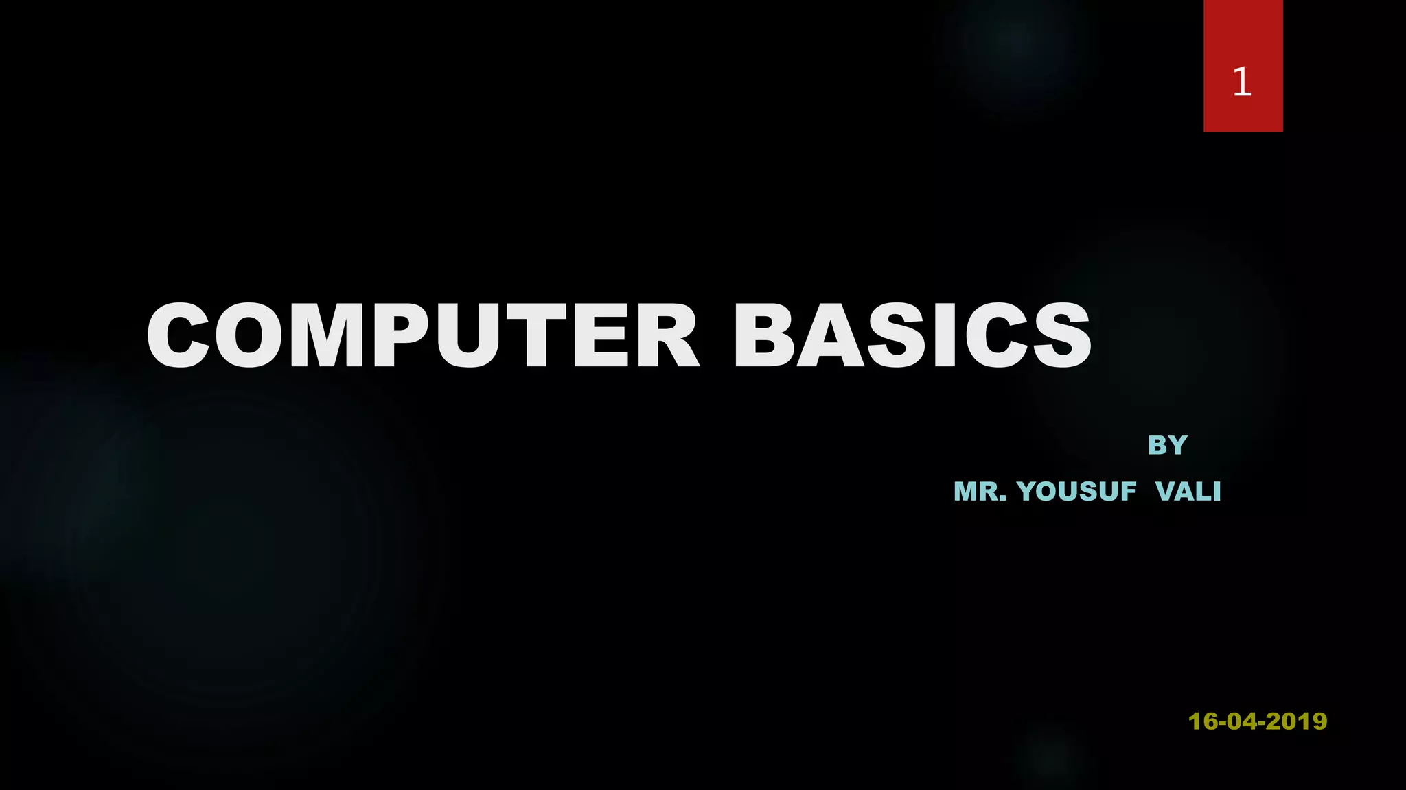 Computer basics | PPT