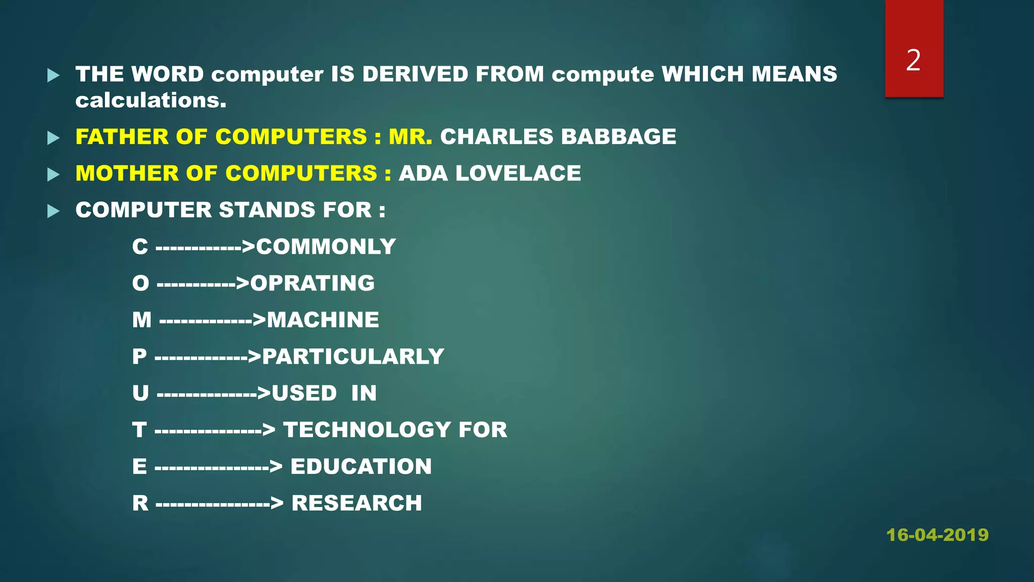 Computer basics | PPT