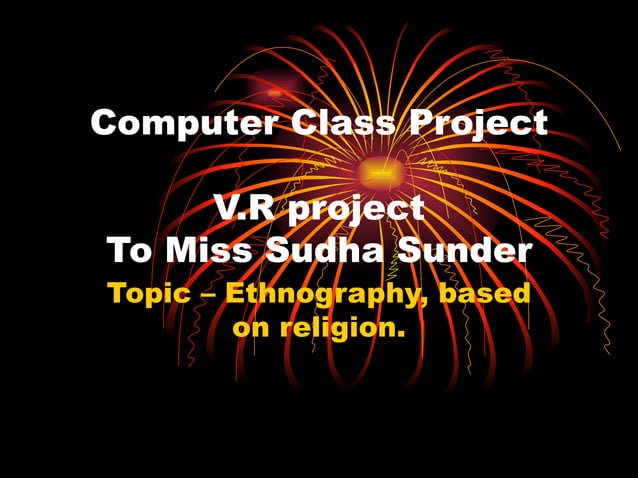 Computer Class Project | PPT