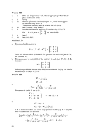 Computer Controlled Systems (solutions manual). Astrom. 3rd edition ...