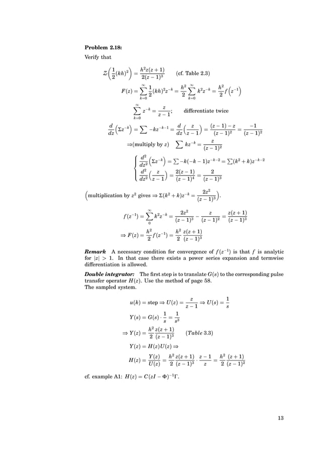 Computer Controlled Systems (solutions manual). Astrom. 3rd edition 1997