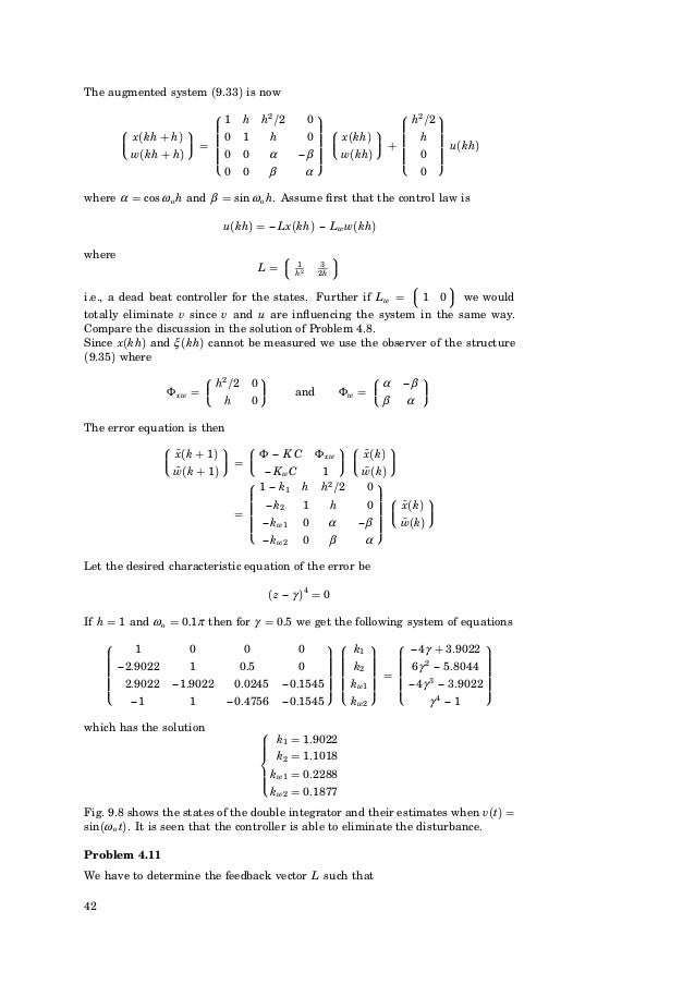 Computer Controlled Systems (solutions manual). Astrom. 3rd edition 1…