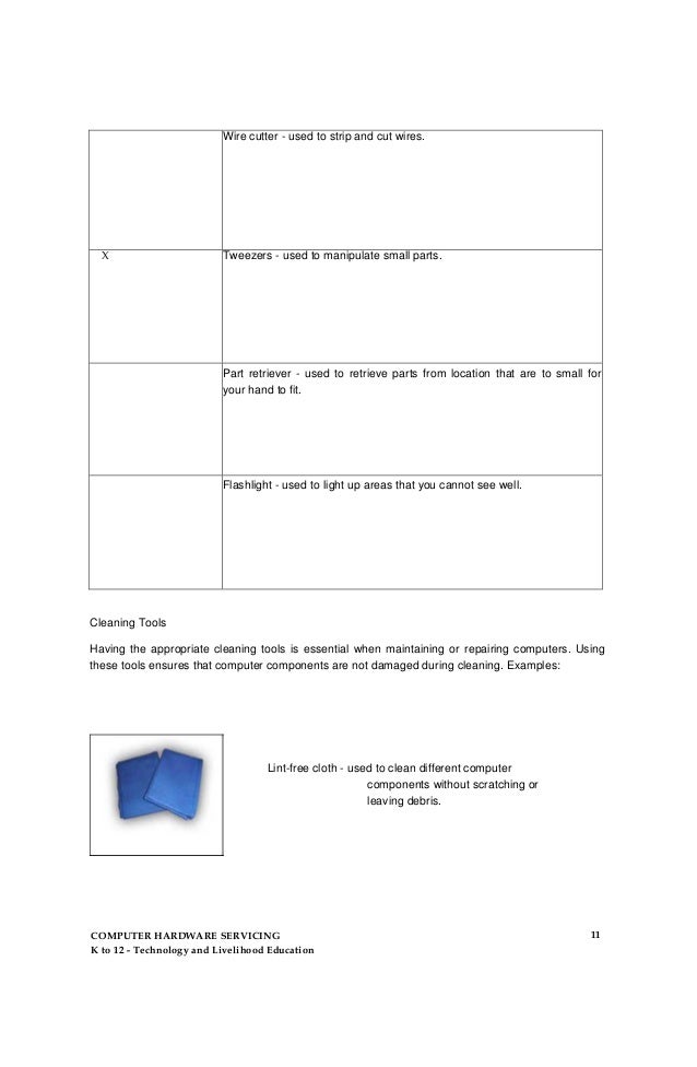 Computer Hardwareservicinglearningmodule