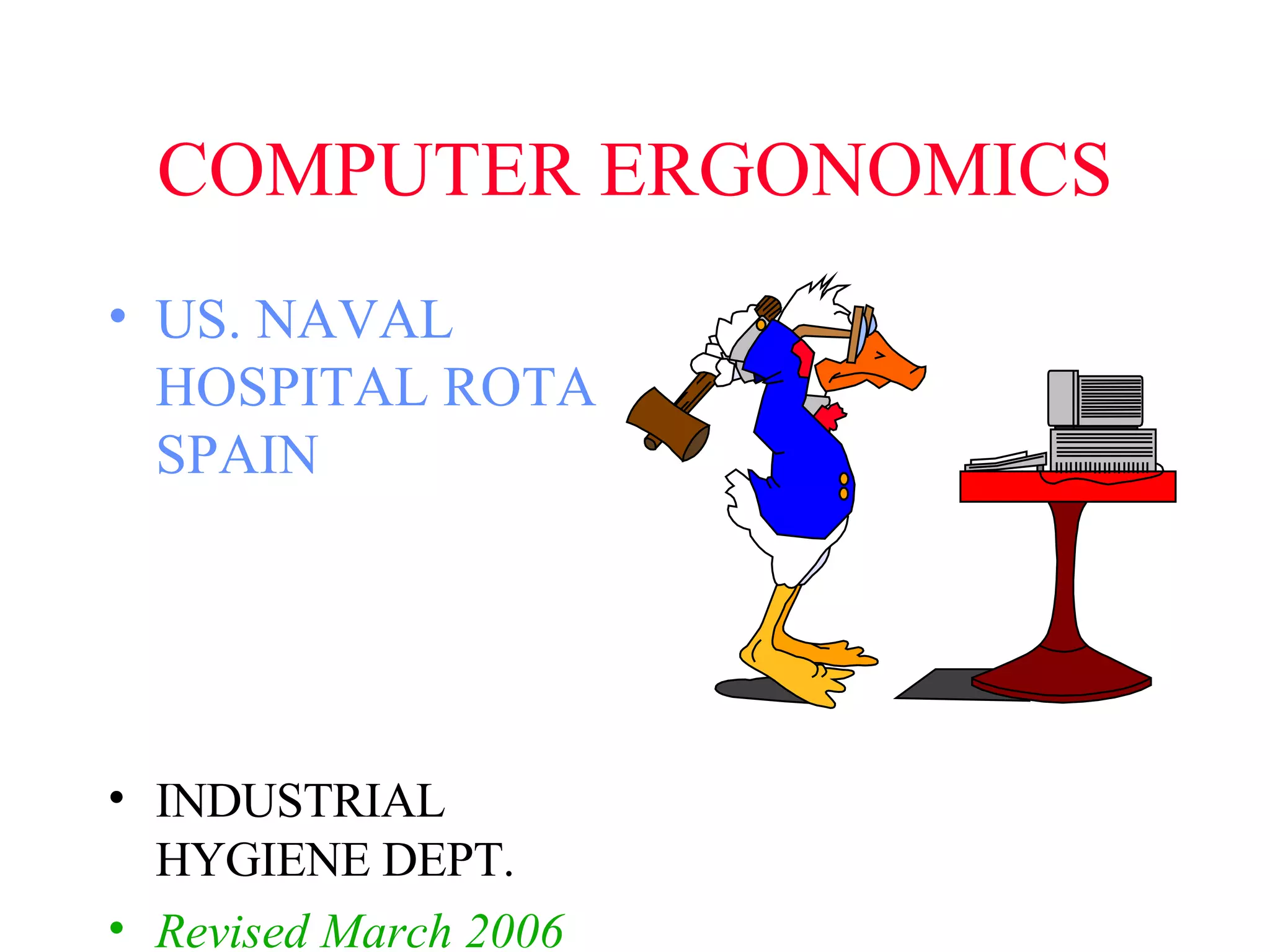 Computer Ergonomics | PPT