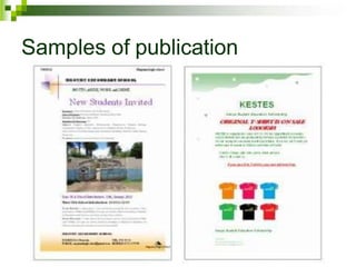 Samples of publication
 