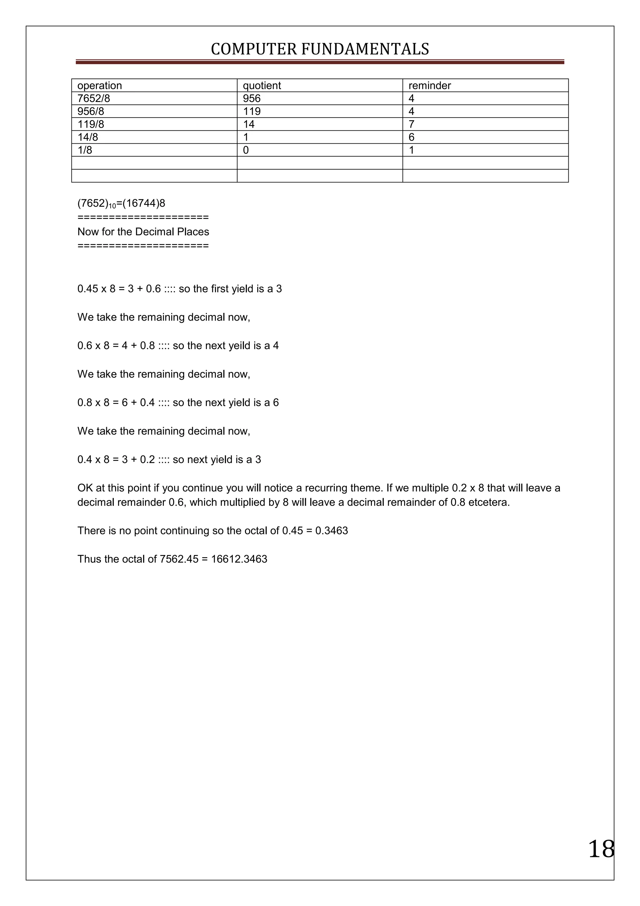 Computer fundamentals | PDF