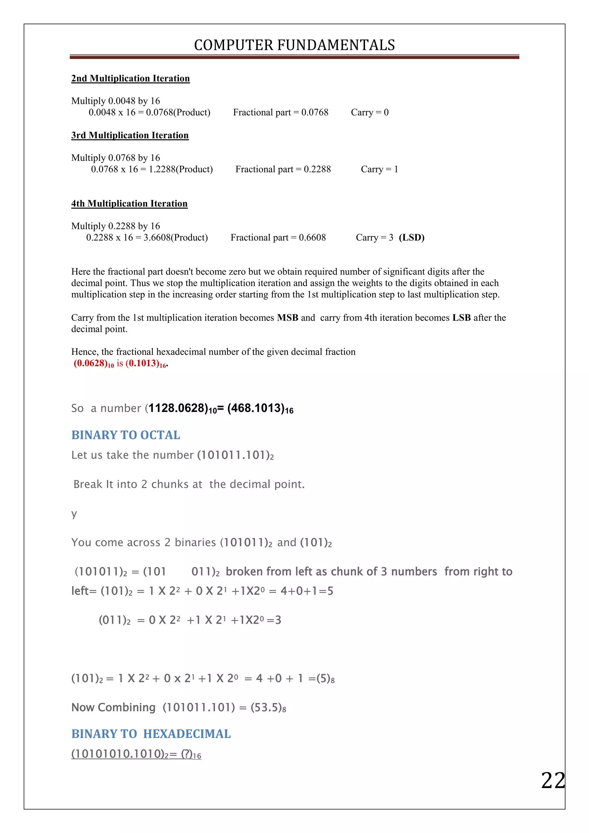 Computer fundamentals | PDF
