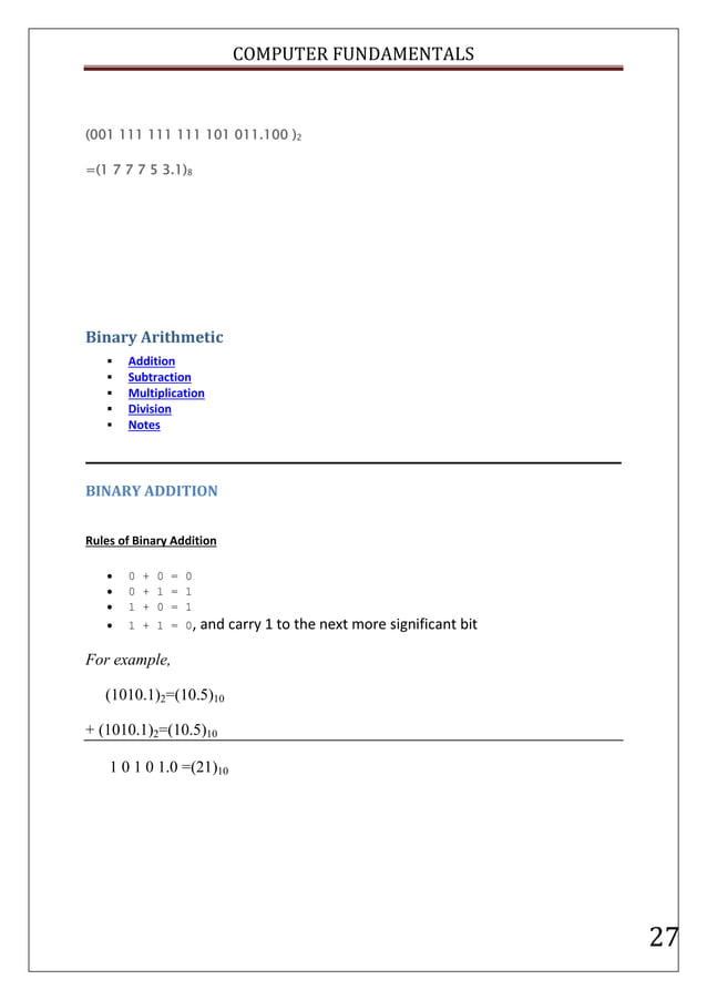 Computer fundamentals | PDF