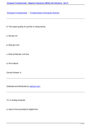 Computer fundamentals-2 | PDF