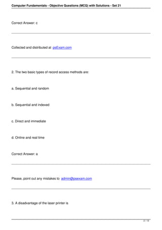 Computer fundamentals-2 | PDF