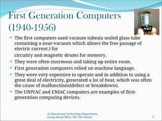 The Evolution of the Computer Generations | PPT