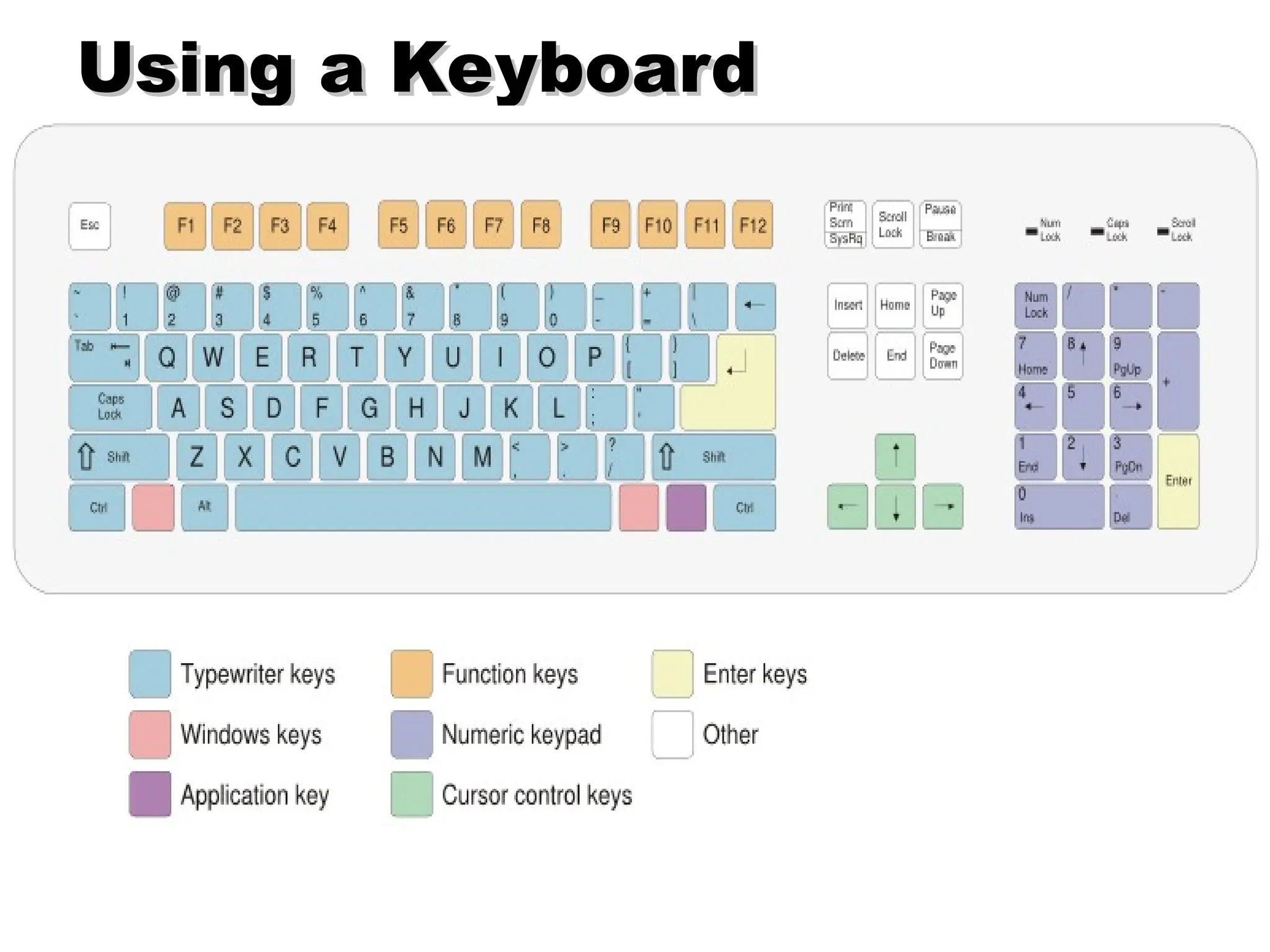 Using a Keyboard
Using a Keyboard
 