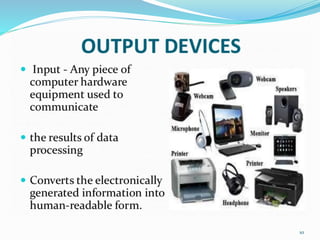 Computer input output and Storage slider.pdf image.