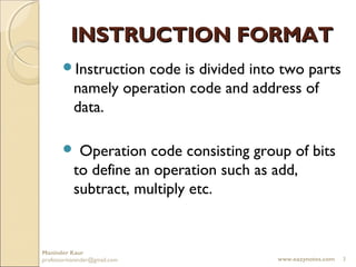 Computer instructions | PPT