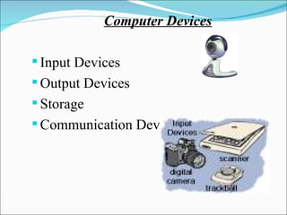 Computer Devices Input Devices Output Devices Storage Communication Devices 
