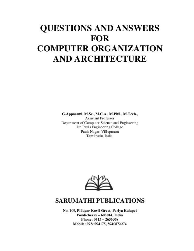 Questions Computer Architecture Questions And Answers