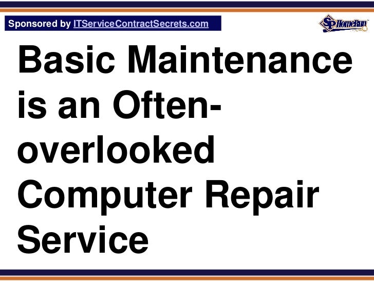 Computer Repair Service (Glossary Definition) (Slides)