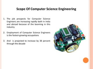 Computer Science Engineering - Better Career Opportunities | PPTX
