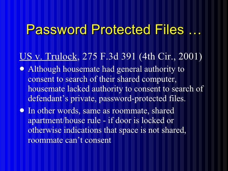 Computer Searchs, Electronic Communication, Computer Trespass