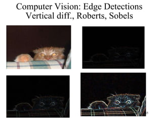 Computer Vision: Edge Detections Vertical diff., Roberts, Sobels 