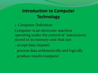 Computer technology | PPT