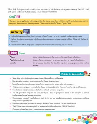 Computer technology-6 CLASS - SIX