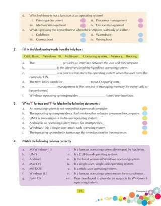 Computer technology-6 CLASS - SIX