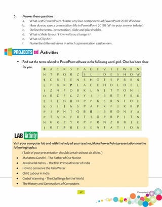 Computer technology-6 CLASS - SIX