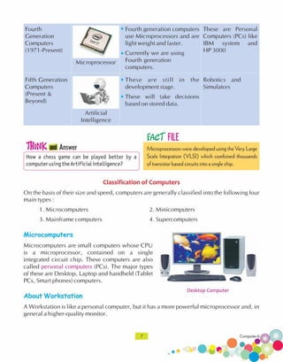 Computer technology-6 CLASS - SIX