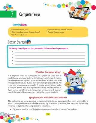 Computer technology-6 CLASS - SIX