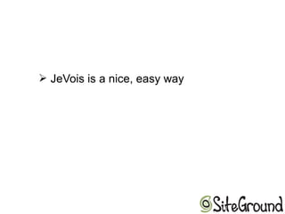 ➢ JeVois is a nice, easy way
 