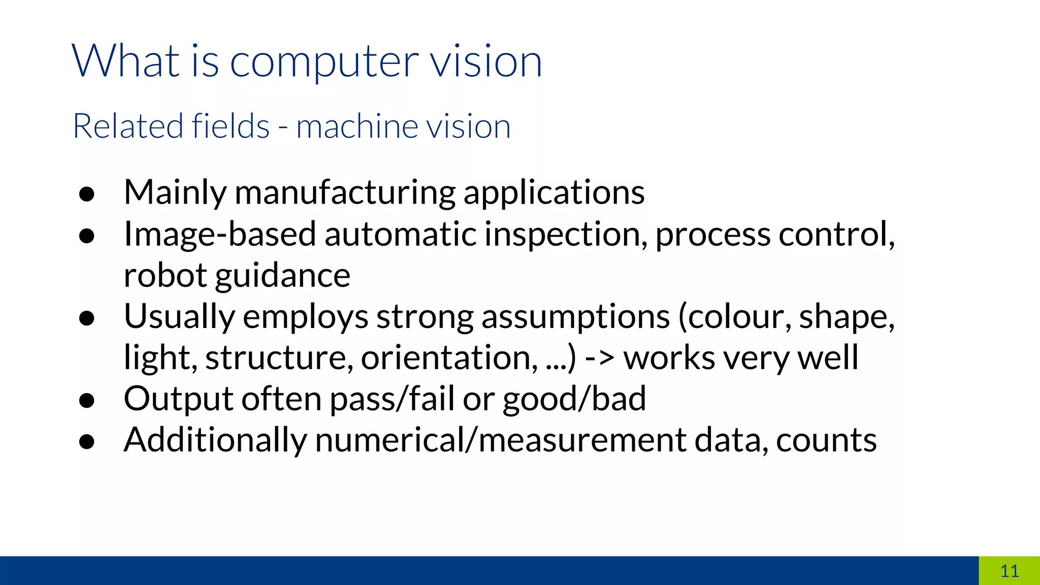 Computer Vision – From traditional approaches to deep neural networks | PDF
