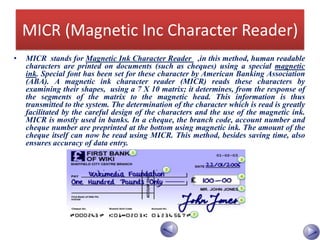 Micr Data Activity based Teaching learning | PPTX