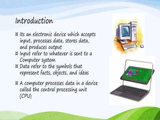 Comprehensive Computer Comprehensive Overview of Computer Components and Their Functions | PPTX
