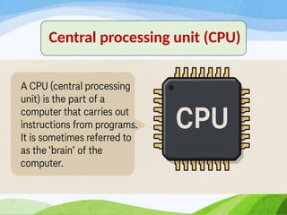 Comprehensive Overview of Computer Components and Their Functions | PPTX