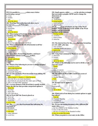 Computer 1st semester BSN mcqs with key,Educational Platform.pdf