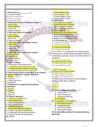Computer 1st semester BSN mcqs with key,Educational Platform.pdf