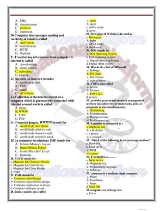 Computer 1st semester BSN mcqs with key,Educational Platform.pdf