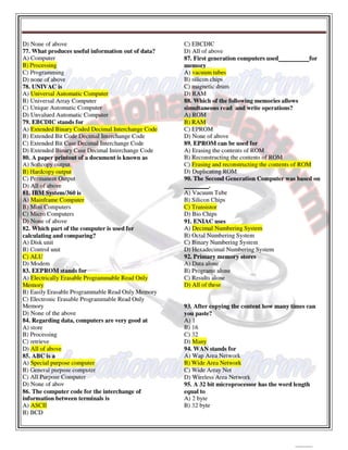 Computer 1st semester BSN mcqs with key,Educational Platform.pdf